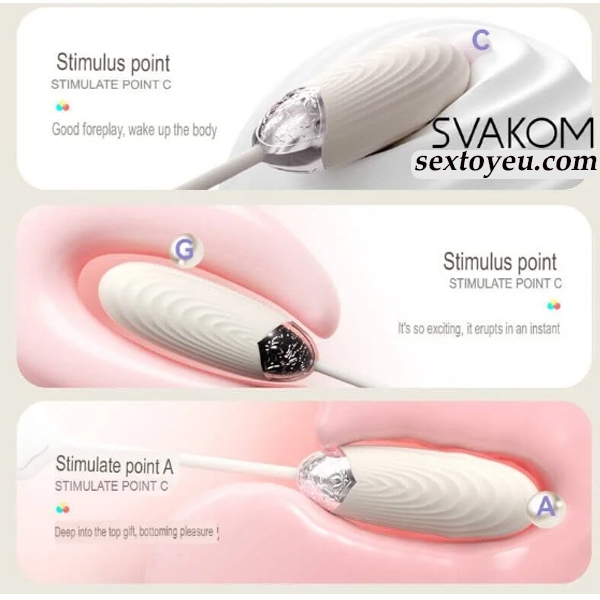 Trứng rung thụt cao cấp Svakom Aravinda điều khiển app tiện lợi