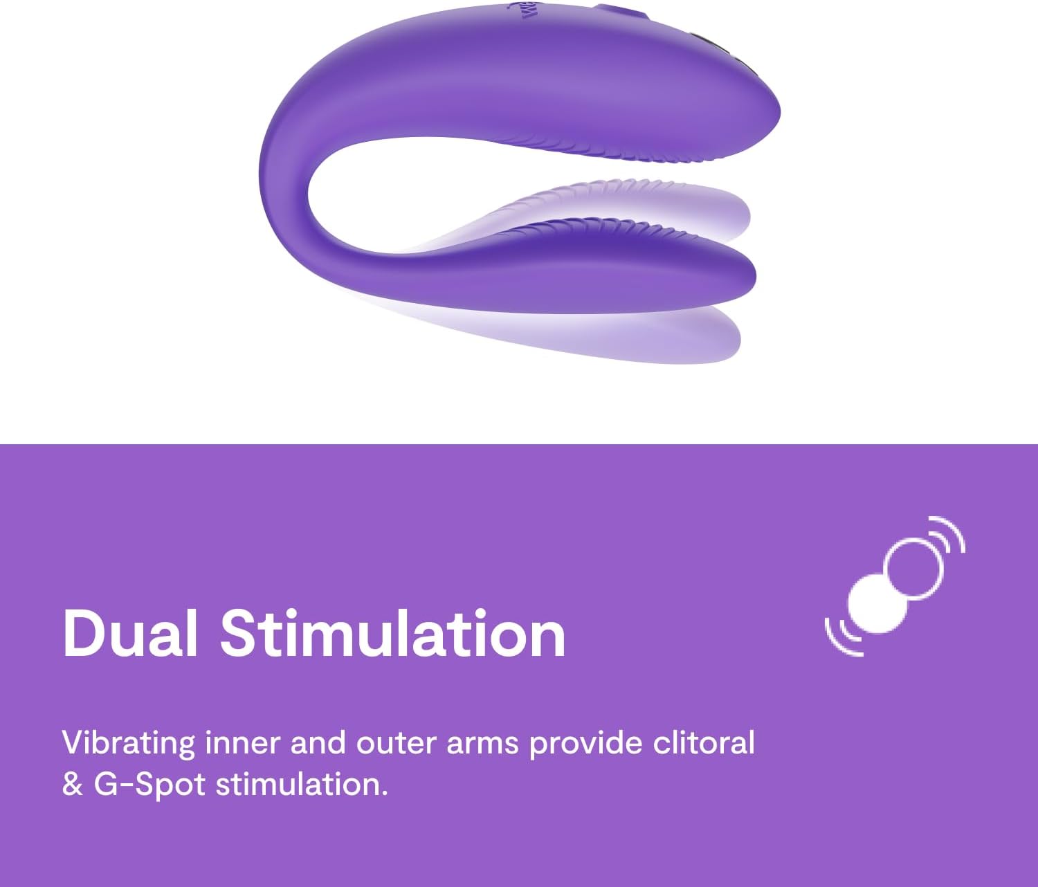 Máy rung 2 đầu We vibe Sync Go điều khiển từ xa, cao cấp, pin sạc