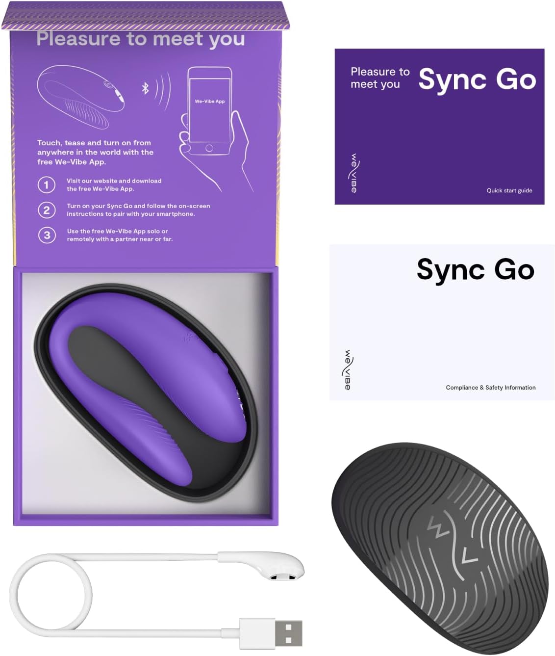 Máy rung 2 đầu We vibe Sync Go điều khiển từ xa, cao cấp, pin sạc