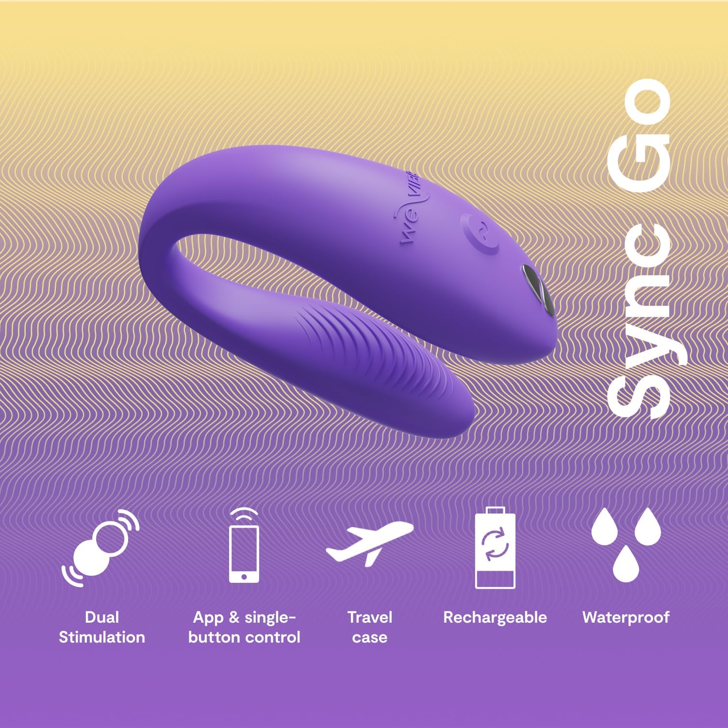 Máy rung 2 đầu We vibe Sync Go điều khiển từ xa, cao cấp, pin sạc
