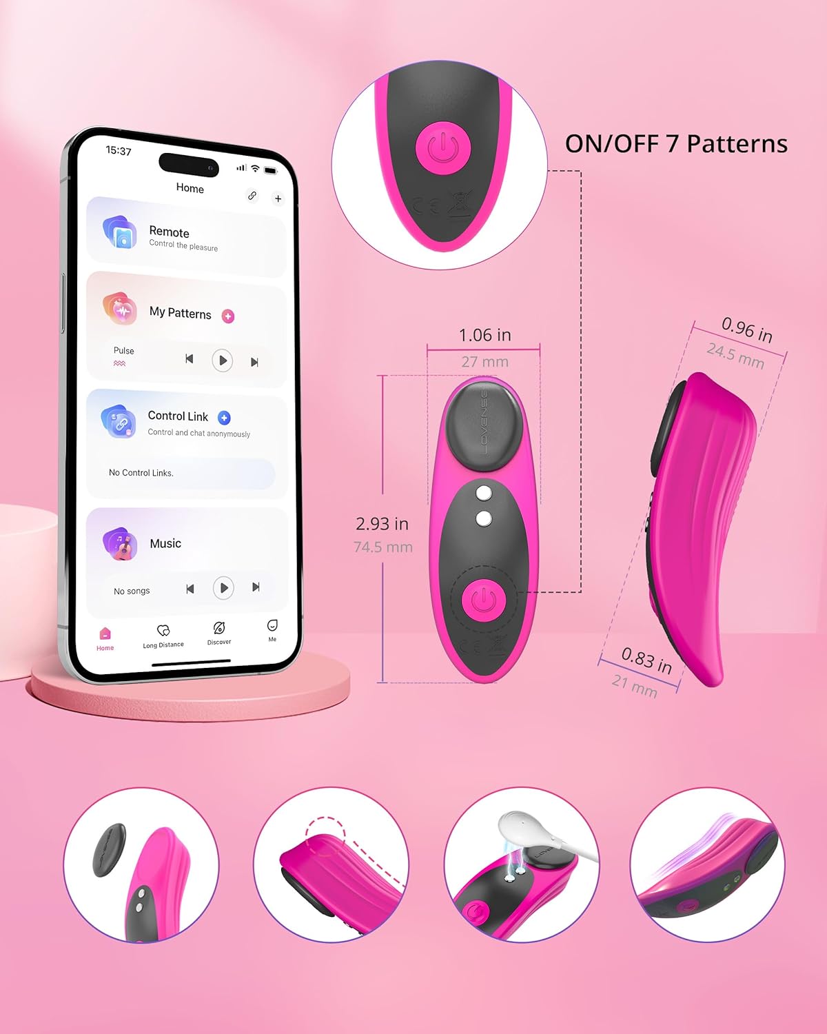 Máy rung mini Lovense Ferri điều khiển app tiện lợi hỗ trợ cực khoái Máy rung mini Lovense Ferri điều khiển app tiện lợi hỗ trợ cực khoái