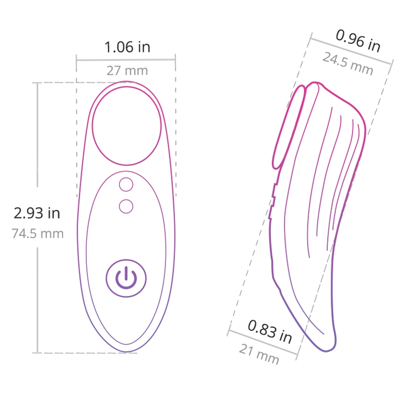 Máy rung mini Lovense Ferri điều khiển qua app silicon PE body safe