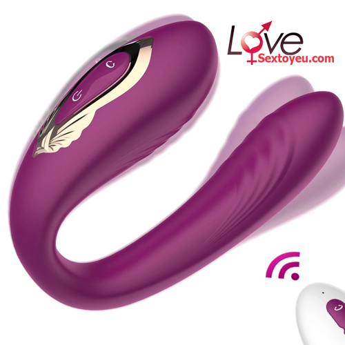 Máy mát xa điểm G 2 đầu rung ngoáy điều khiển từ xa thư giãn tăng khoái