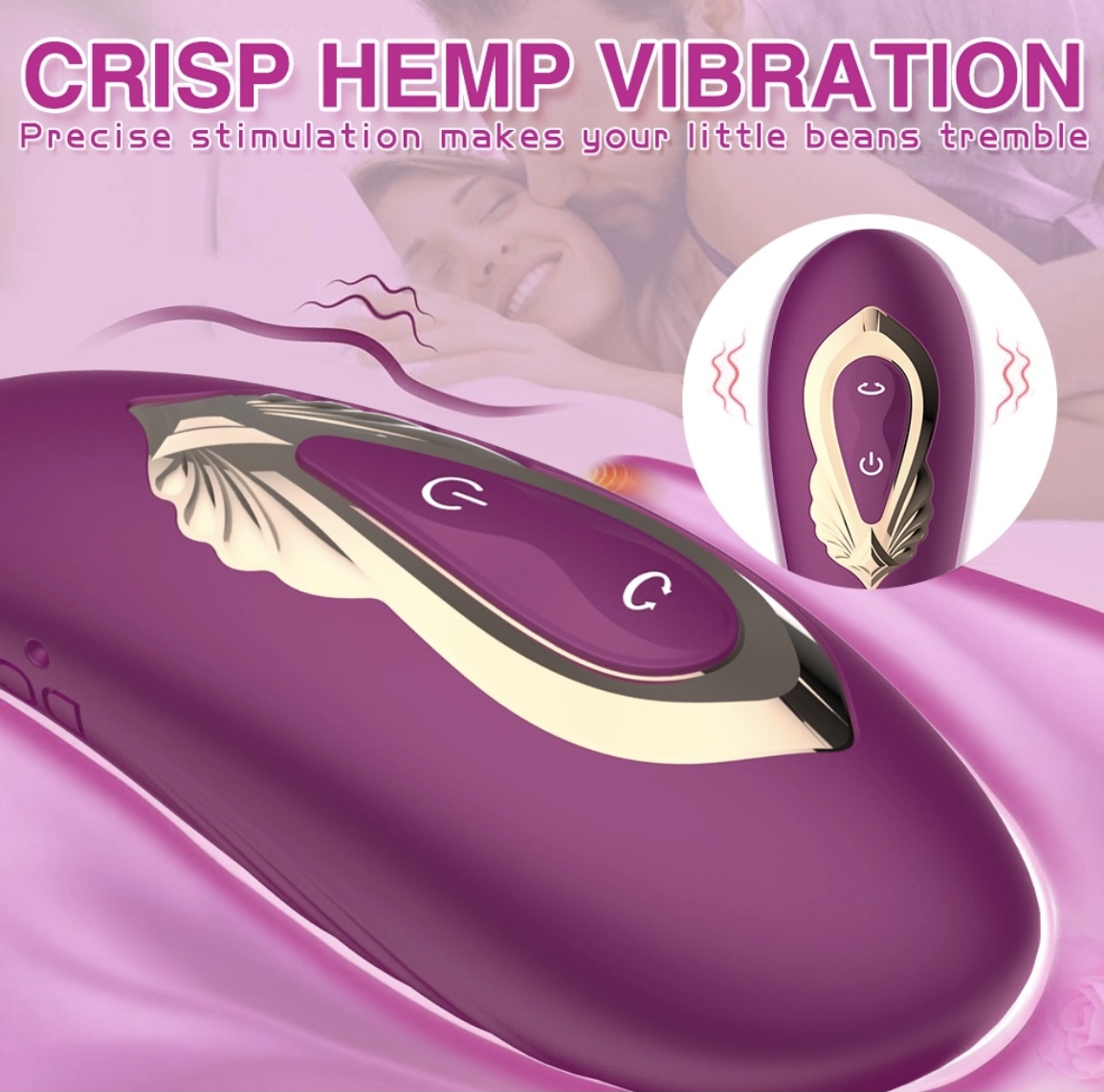 Máy mát xa điểm G 2 đầu rung ngoáy điều khiển từ xa thư giãn tăng khoái