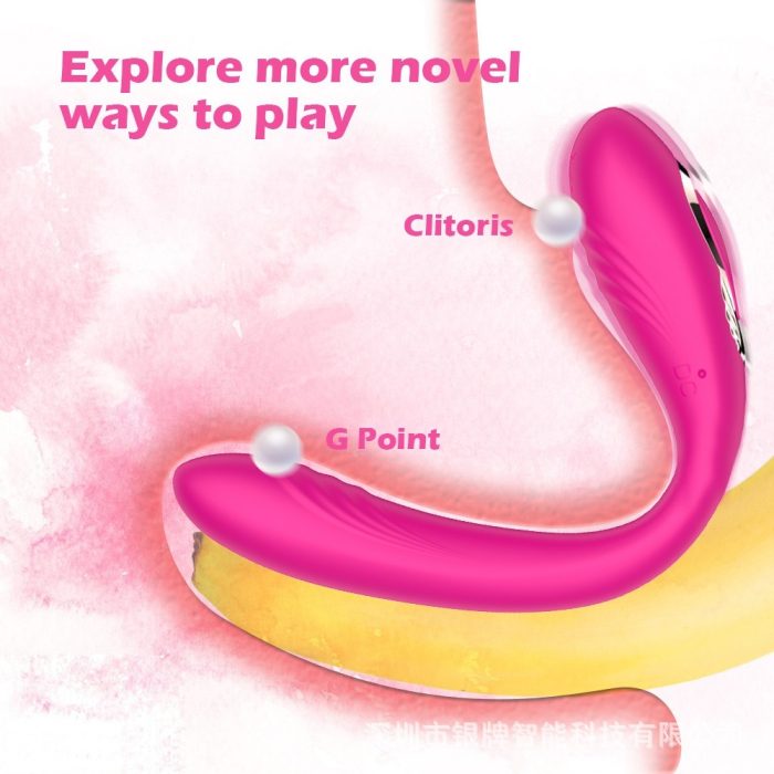 Máy mát xa điểm G 2 đầu rung ngoáy điều khiển từ xa thư giãn tăng khoái