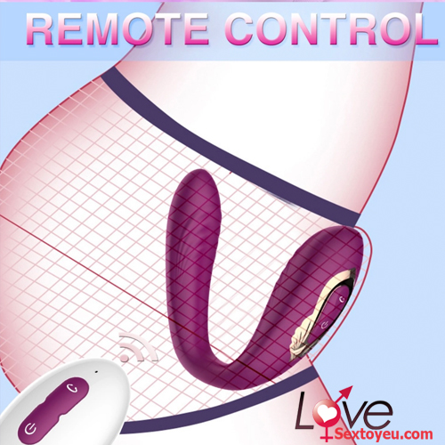 Máy mát xa điểm G 2 đầu rung ngoáy điều khiển từ xa thư giãn tăng khoái