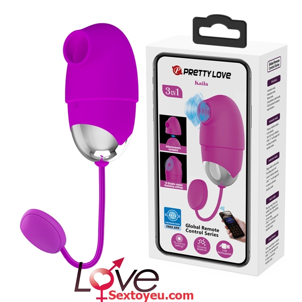 Trứng Rung Prettylove Kaila Cực Mạnh Kết Nối App Hiện Đại