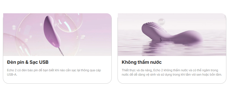 Máy rung Svakom Echo 2 gắn quần chip cao cấp, siêu kích thích