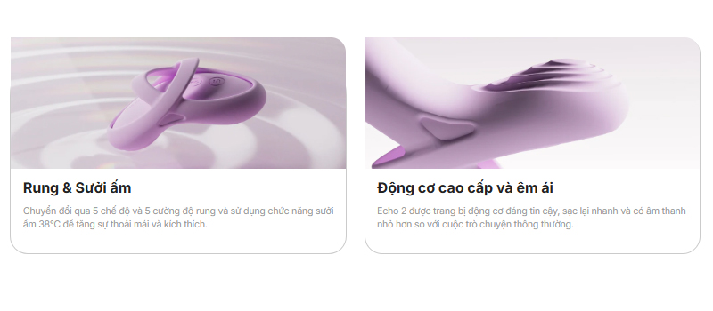 Máy rung Svakom Echo 2 gắn quần chip cao cấp, siêu kích thích