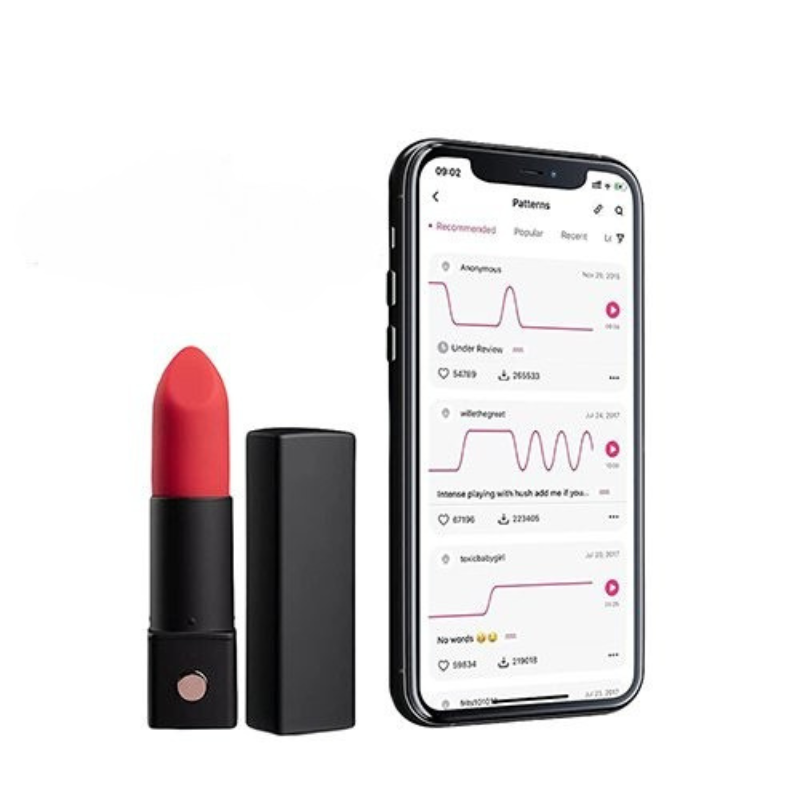 Lovense Exomoon mini rung kiểu thỏi son siêu mềm mại kích thích