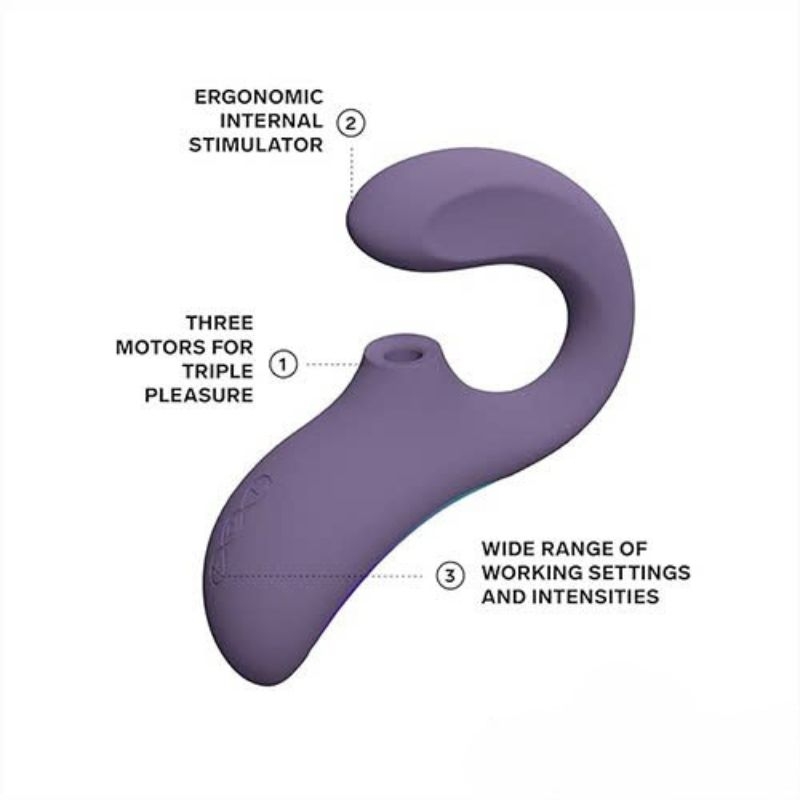 Lelo Enigma Wave máy bú âm vật, kích thích điểm G cao cấp Thụy Điển