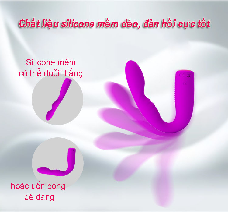 Máy rung đa tần chữ U Prettylove kích thích điểm G âm vật