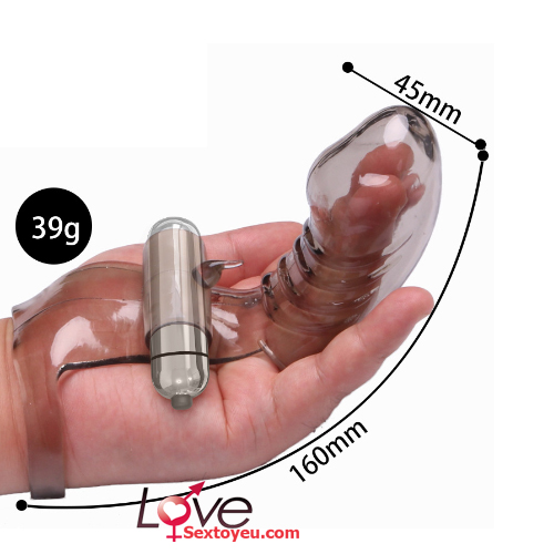 Bao silicon rung ngón tay tăng khoái cảm đeo siêu thoải mái