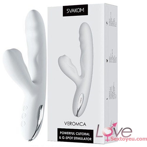 Dương vật giả cao cấp Svakom Veromca rung thụt bú sưởi ấm âm đạo
