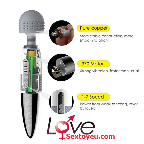 Chày rung Leten Lighting siêu bền ấm nóng massage đa năng