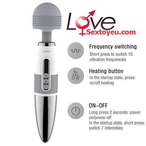 Chày rung Leten Lighting siêu bền ấm nóng massage đa năng