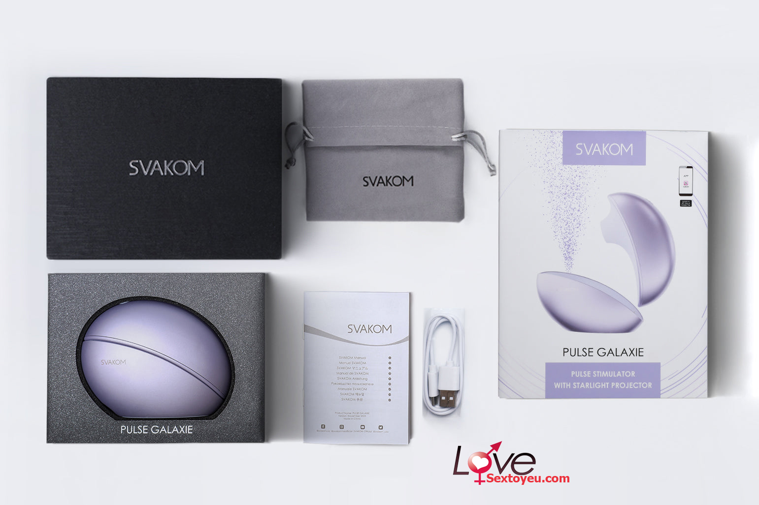 Svakom Pulse Galaxie máy bú mini kết nối app đèn sao siêu mượt