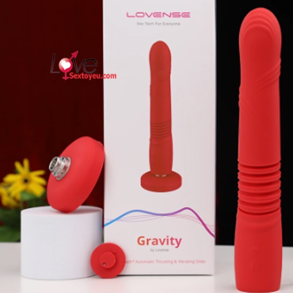 Dương Vật Giả Lovense Gravity Rung Thụt Điều Khiển App Silicon Cao Cấp