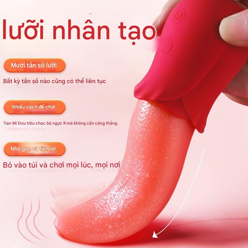 Lưỡi Rung Liếm Silicon Mềm Mại Đa Chức Năng Thỏa Mãn Tối Ưu