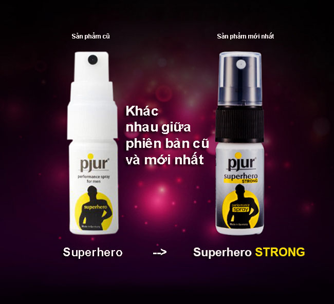 Chai xịt kéo dài thời gian Pjur SuperHero Strong Đức chuẩn