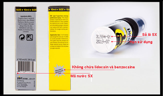 Chai xịt kéo dài thời gian Pjur SuperHero Strong Đức chuẩn