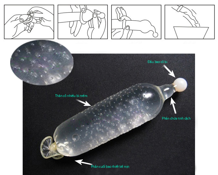Cao bao su bi lớn kích thích tột độ tăng thời gian yêu