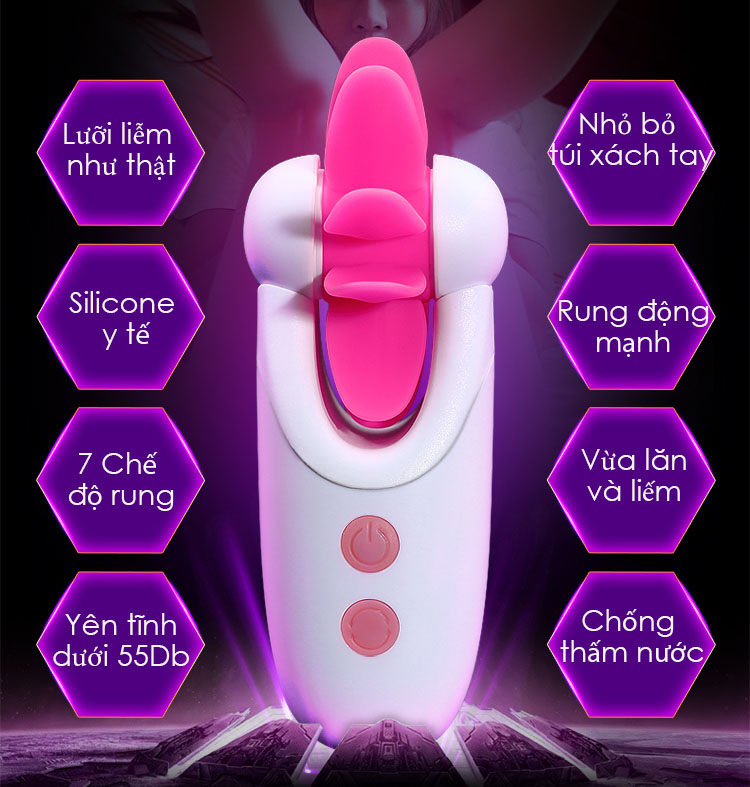 Lưỡi liếm xoay mini cao cấp Intoxica bán chạy thăng hoa nhanh