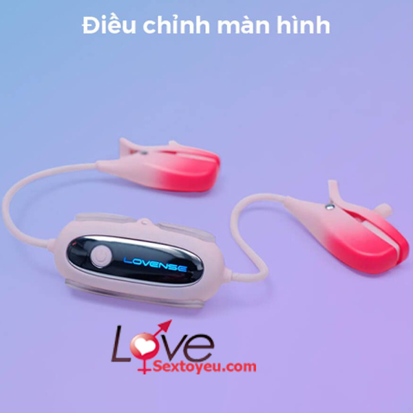 Lovense Gemini cao cấp điều khiển qua app máy rung kẹp đầu ti sành điệu