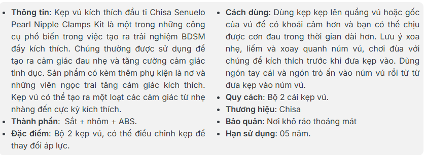 Bộ kẹp đầu ti ngọc trai Senuelo sang trọng tiện lợi mua ngay