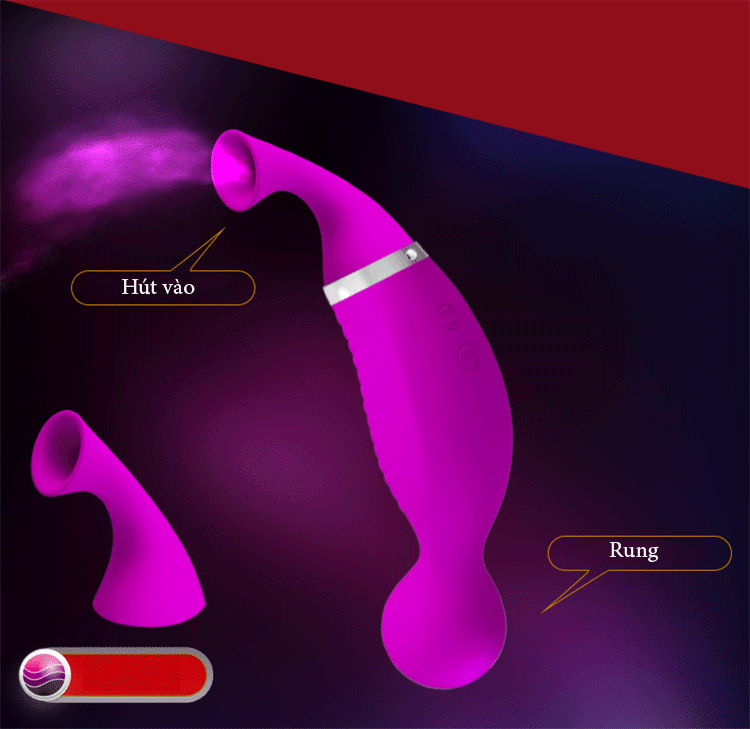 Máy rung bú Romance 3 đầu hút - Siêu phê, Khơi cảm giác mới Máy rung bú Romance 3 đầu hút - Siêu phê, Khơi cảm giác mới