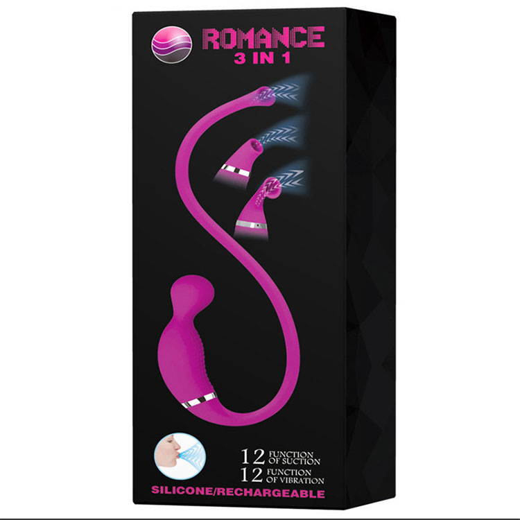 Máy rung bú Romance 3 đầu hút - Siêu phê, Khơi cảm giác mới Máy rung bú Romance 3 đầu hút - Siêu phê, Khơi cảm giác mới