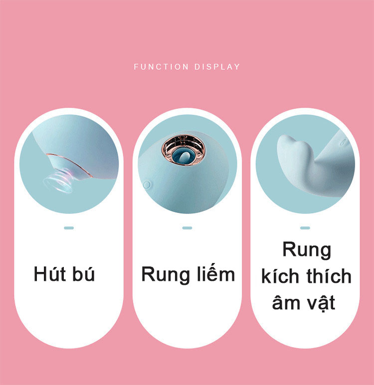 Zemalia Little Wale Máy Rung Bú Cao Cấp Kiểu Dáng Dễ Thương