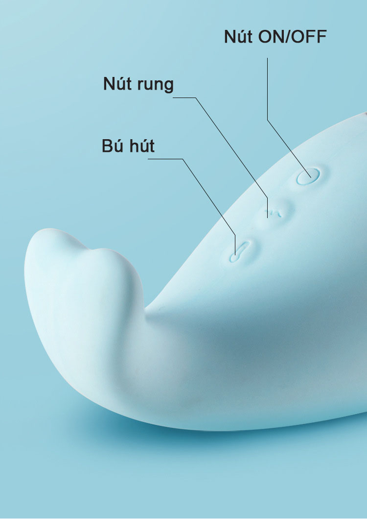 Zemalia Little Wale Máy Rung Bú Cao Cấp Kiểu Dáng Dễ Thương