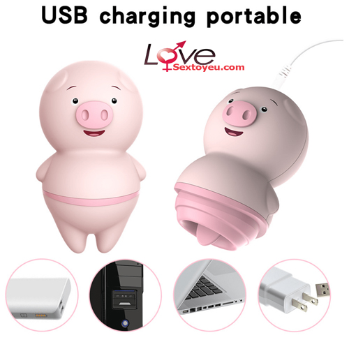 Máy liếm hạt le hình heo dễ thương hút mắt Mua ngay