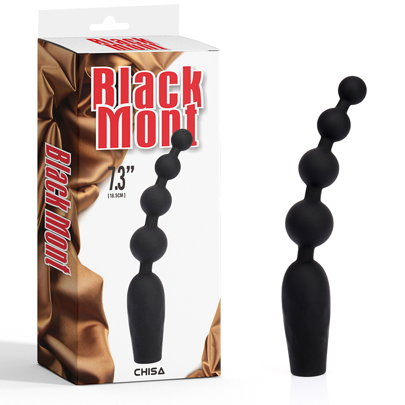 Black Mont Chuỗi hạt rung sạc pin Hậu môn tiện dụng chất lượng