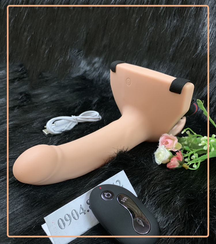 Dương vật dây đeo rỗng ruột có rung điều khiển từ xa siêu kích thích