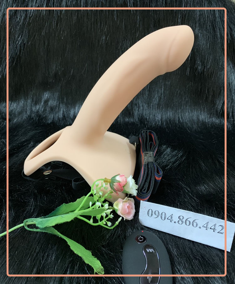 Dương vật dây đeo rỗng ruột có rung điều khiển từ xa siêu kích thích