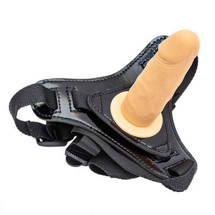 Lesbian Soft Silicone Small Size Strap-On Dildo for Women