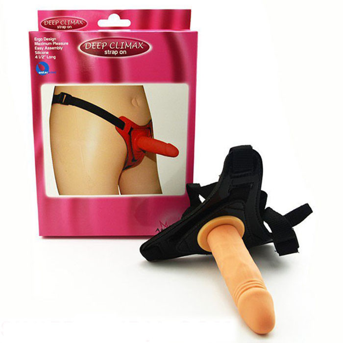 Lesbian Soft Silicone Small Size Strap-On Dildo for Women