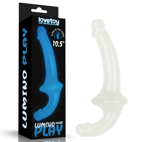 Lovetoy Lumino Double-Ended Transparent Dildo for Lesbians
