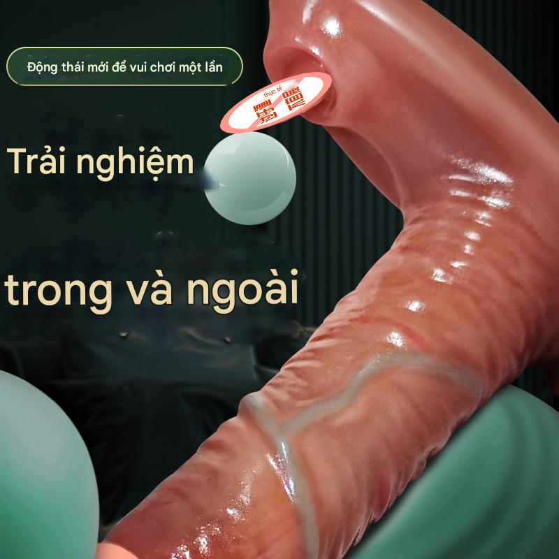 Dương vật silicon mini rung thụt liếm điều khiển từ xa kích thích