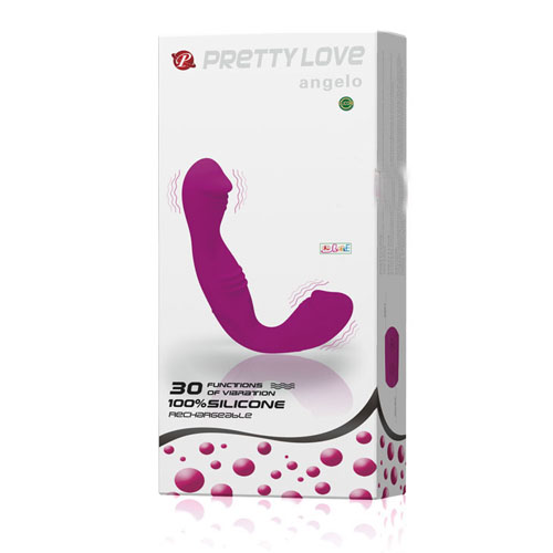Prettylove Dual End 30 Vibration Modes Soft Silicone Dildo