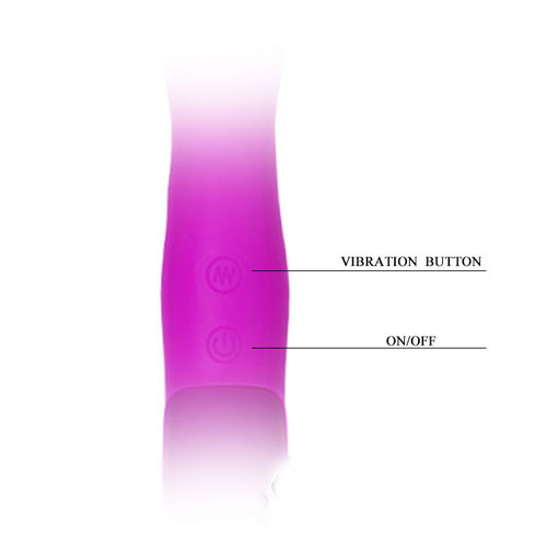 Prettylove Dual End 30 Vibration Modes Soft Silicone Dildo