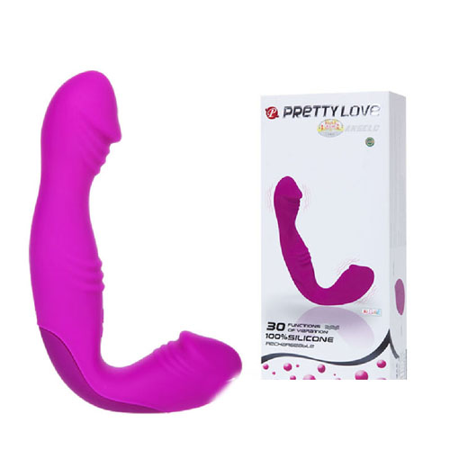 Prettylove Dual End 30 Vibration Modes Soft Silicone Dildo
