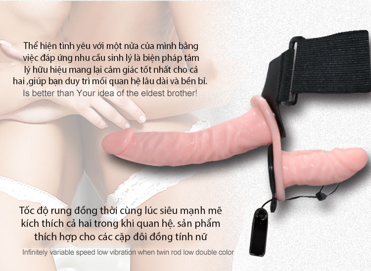 Dây Đeo Dương Vật Rung Cho Les - Kích Thích Cực Mạnh Cùng Nhau