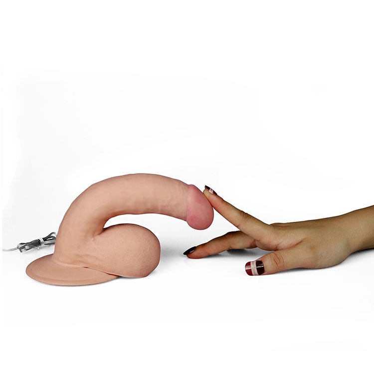 Dương vật silicon siêu mềm rung Lovetoy Ultra Soft Dude 7.5 kích thích điểm G