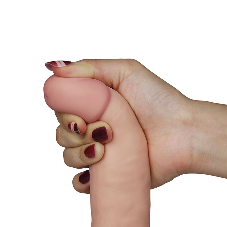 Dương vật silicon siêu mềm rung Lovetoy Ultra Soft Dude 7.5 kích thích điểm G