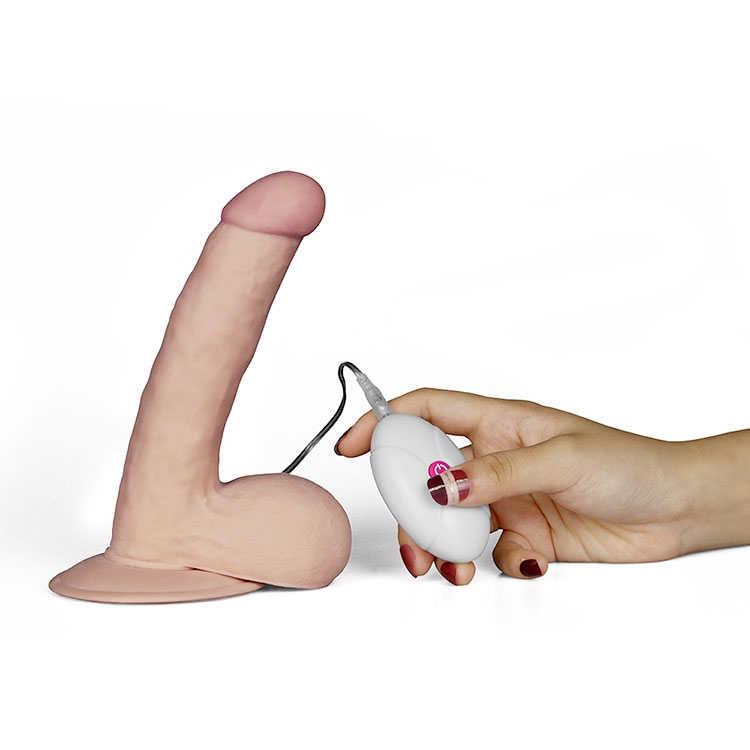 Dương vật silicon Lovetoy Ultra Soft Dude 7.5 rung siêu mềm