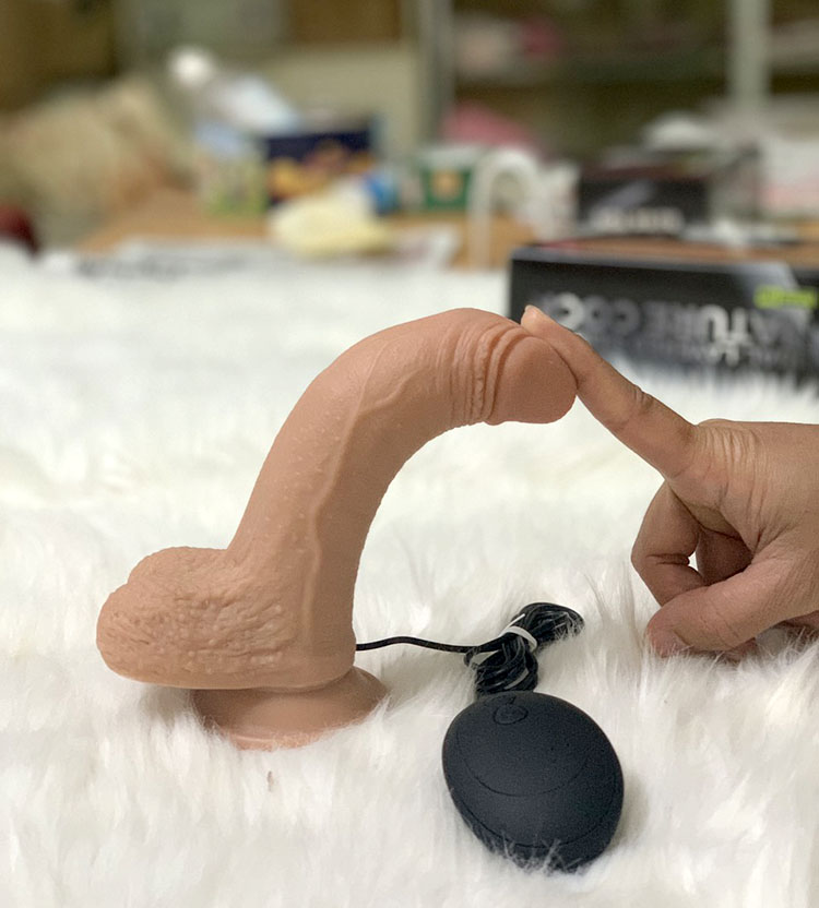Dương vật silicon mềm mịn rung size nhỏ Bliss toy cao cấp