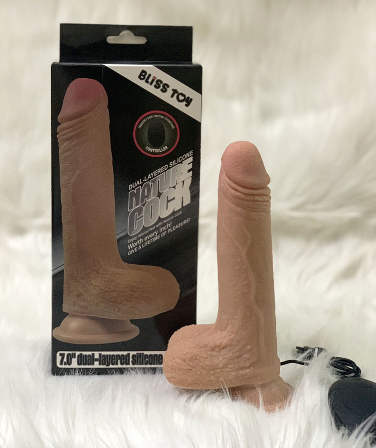 Dương vật silicon mềm mịn rung size nhỏ Bliss toy cao cấp